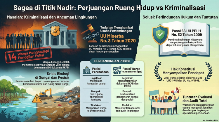 Perjuangkan Lingkungan, 14 Warga Sagea Kiya Hadapi Ancaman Kriminalisasi